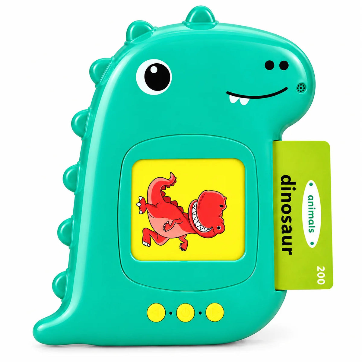 DinoWords turquoise dinosaur talking flashcard reader
